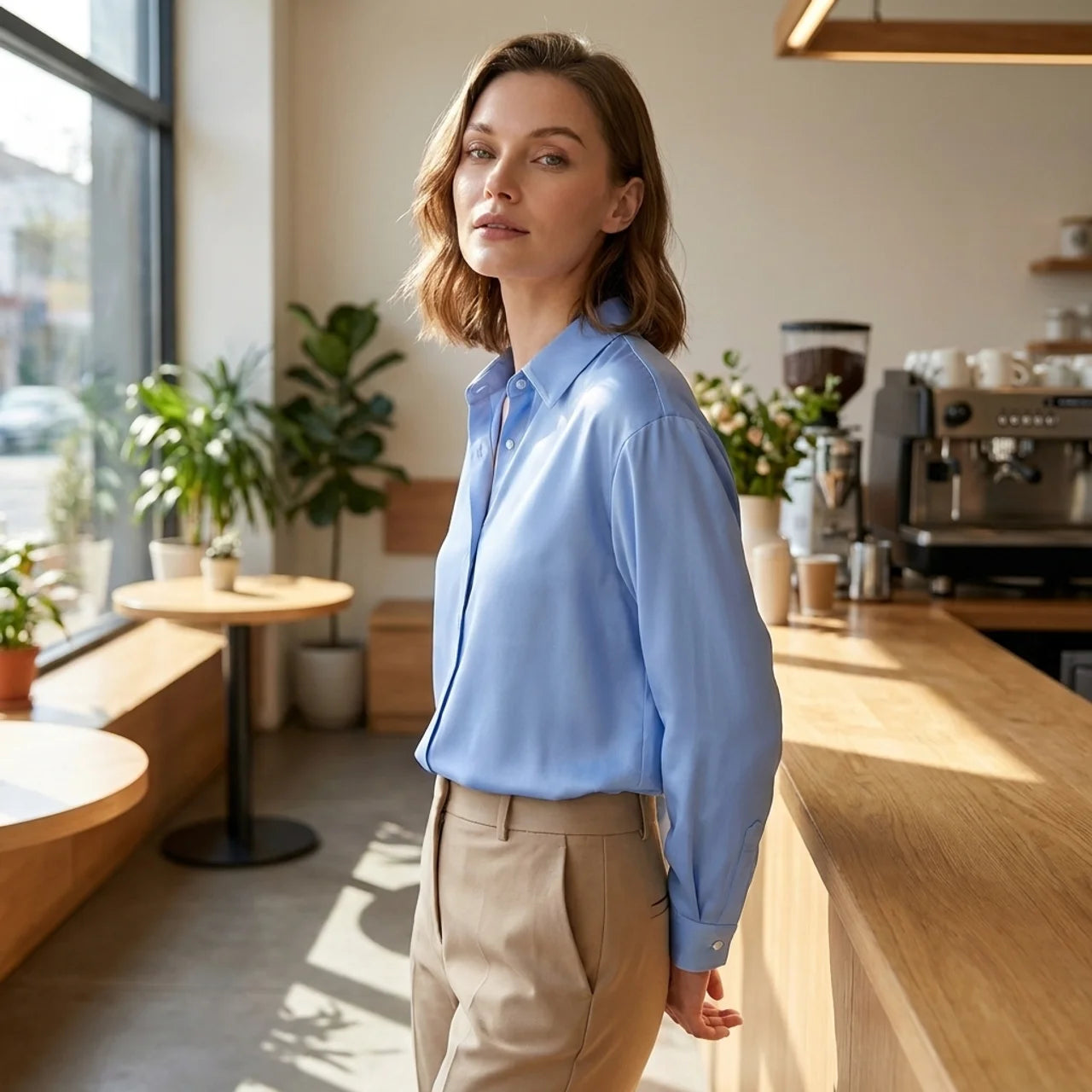 OLDMONEYLOOK | Women’s Classic Long Sleeve Polo Shirt