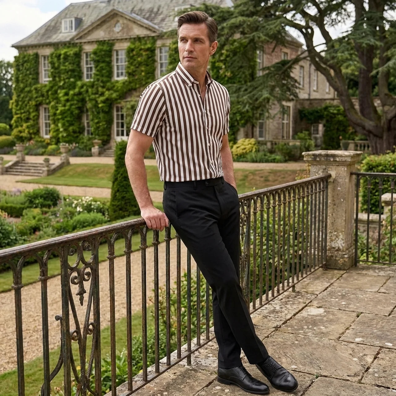 OLDMONEYLOOK | Men’s Heritage Striped Polo Shirt