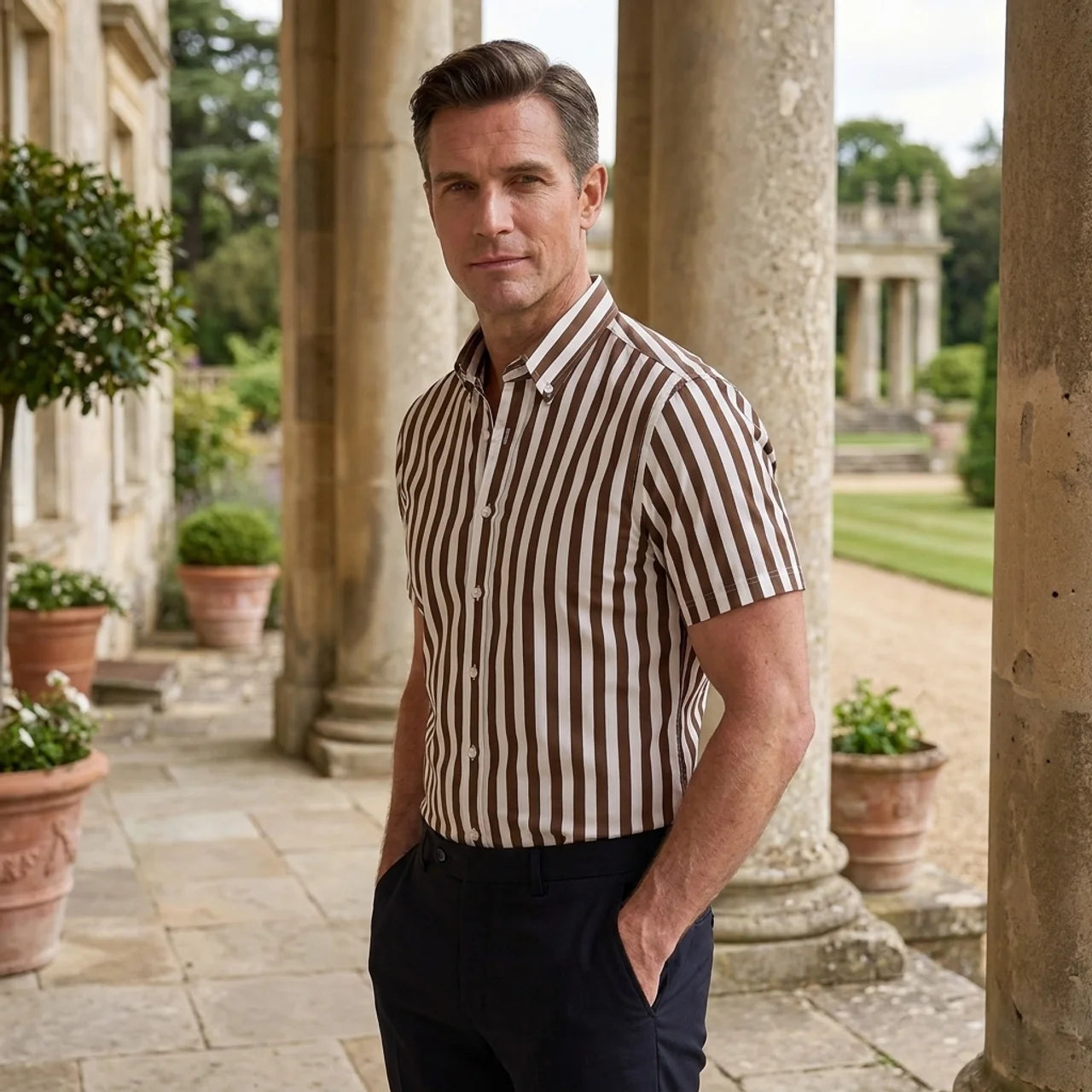 OLDMONEYLOOK | Men’s Heritage Striped Polo Shirt