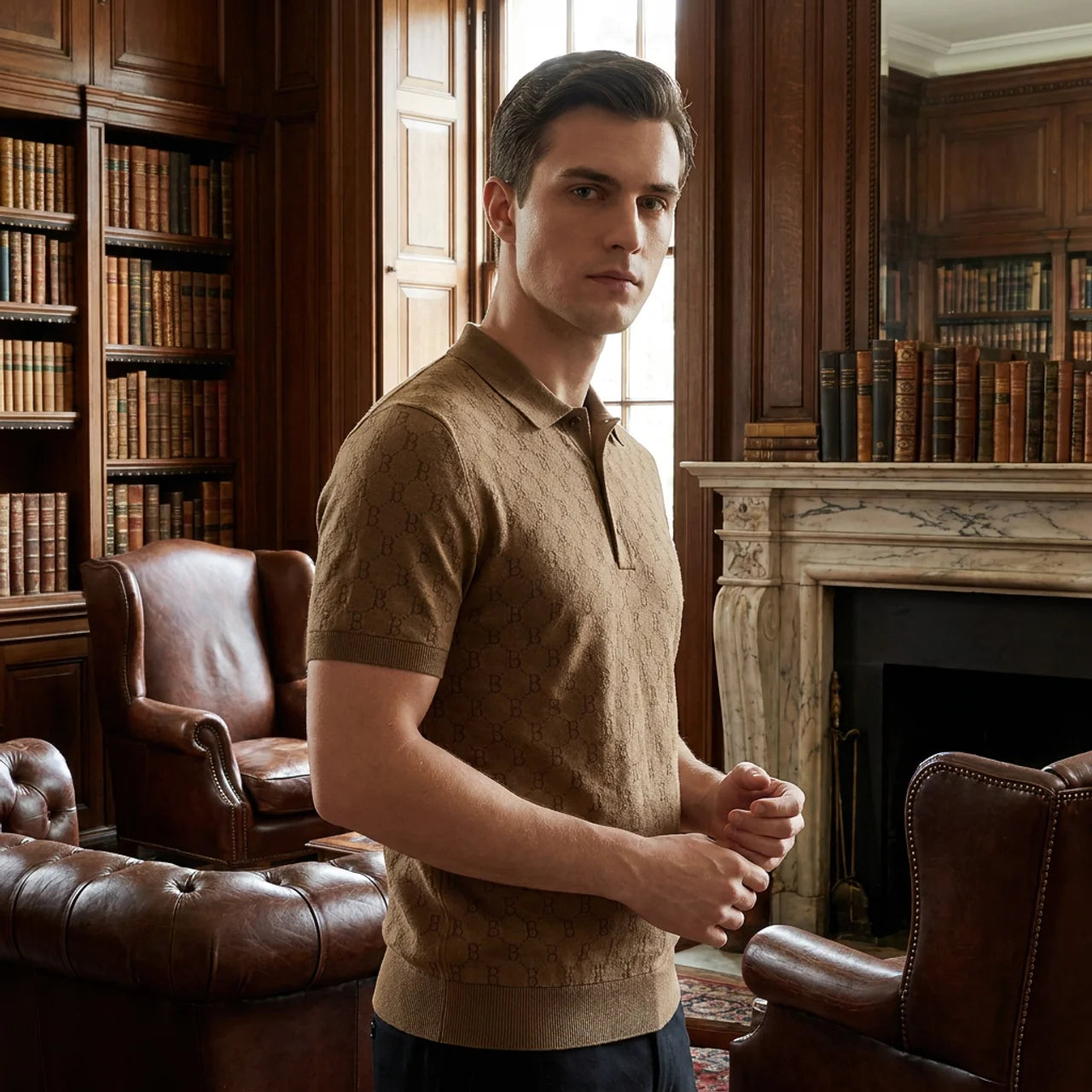 OLDMONEYLOOK | Men’s Refined Breathable Polo Shirt