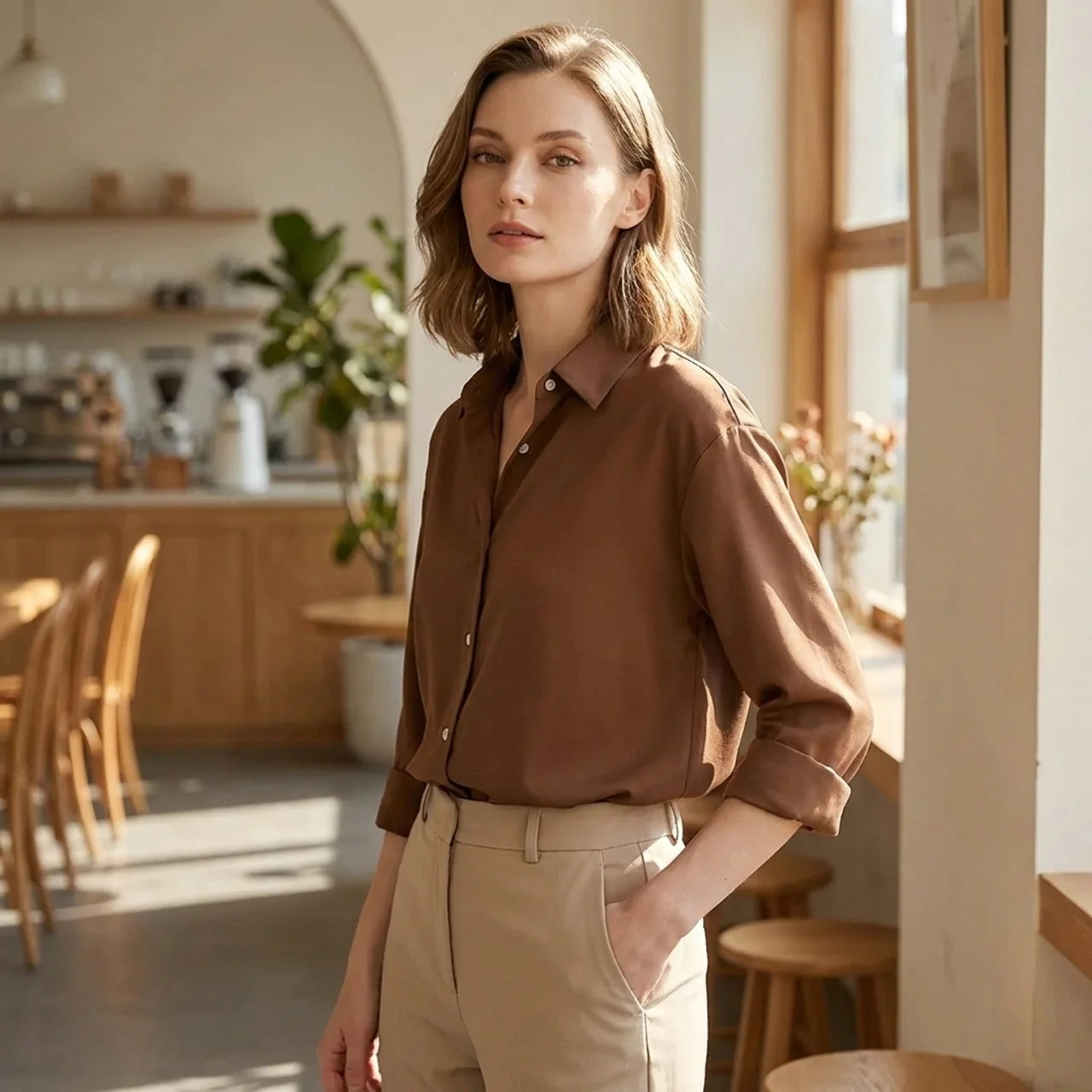 OLDMONEYLOOK | Women’s Classic Long Sleeve Polo Shirt