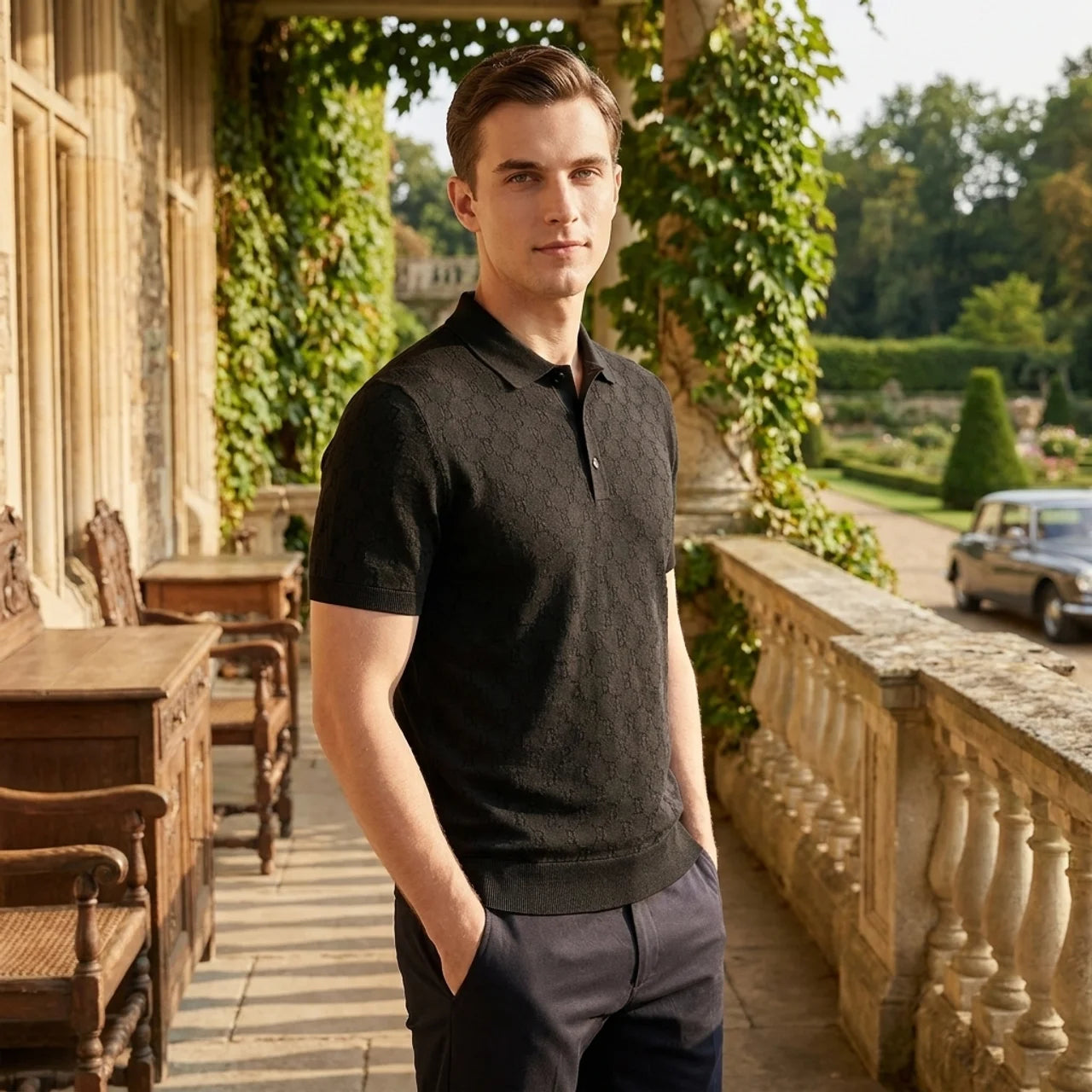 OLDMONEYLOOK | Men’s Refined Breathable Polo Shirt