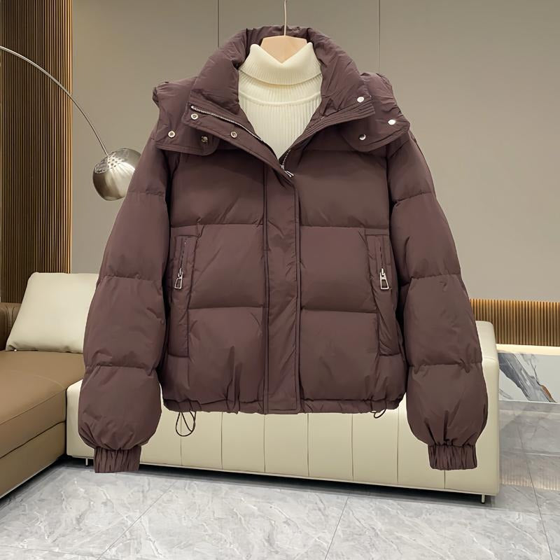 Ladies' Puffer Jacket with Hood