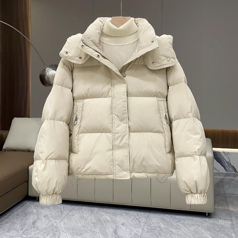 Ladies' Puffer Jacket with Hood