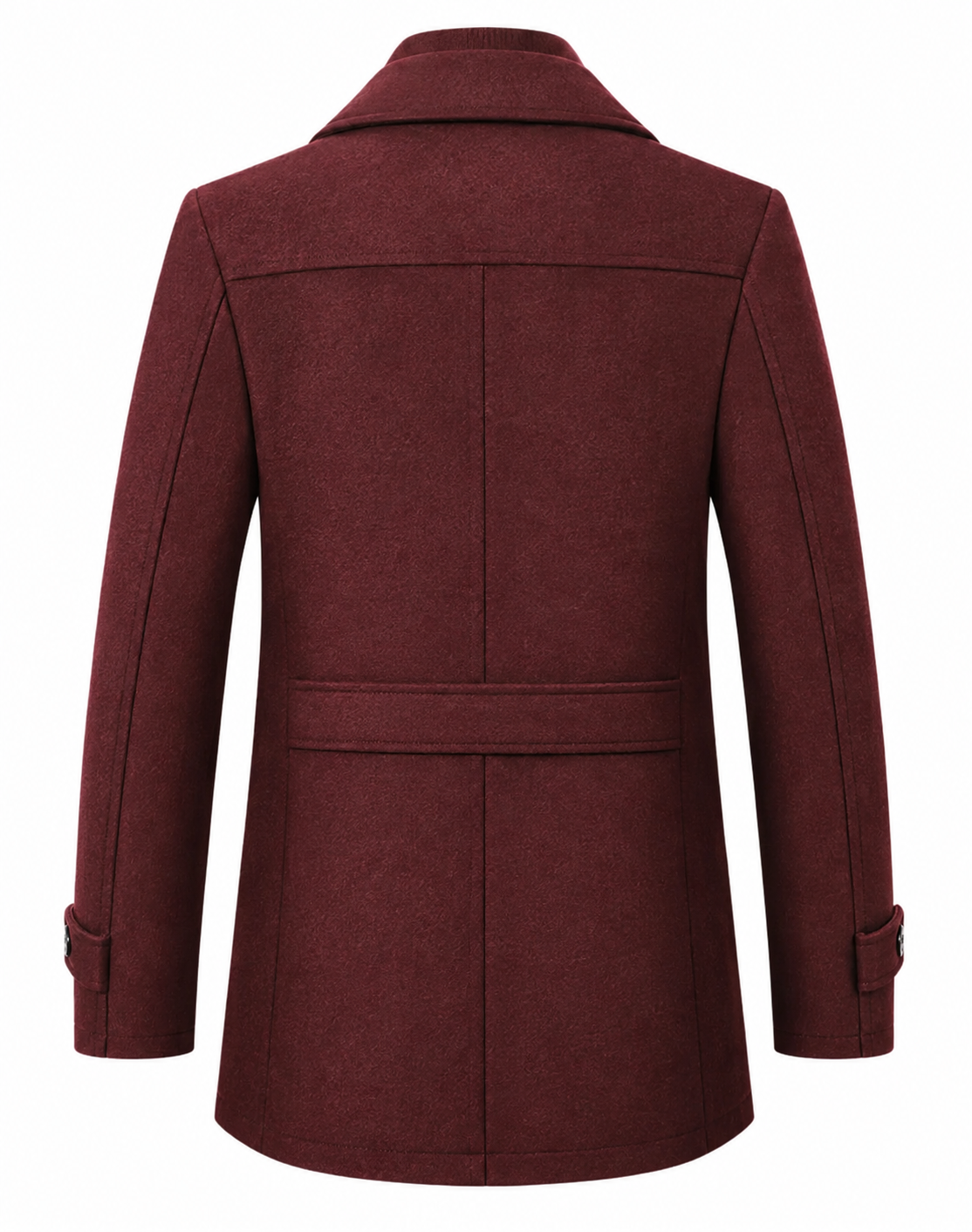 Warm Winter Coat for Men with Textured Collar for Cold Days