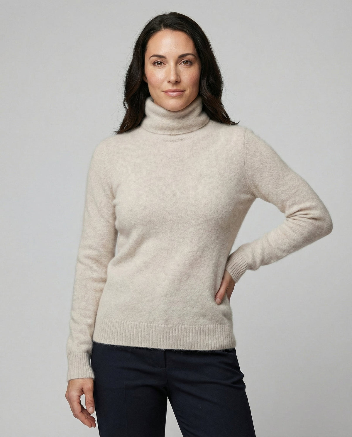 Women's Luxurious Soft Cashmere Roll Neck Sweater