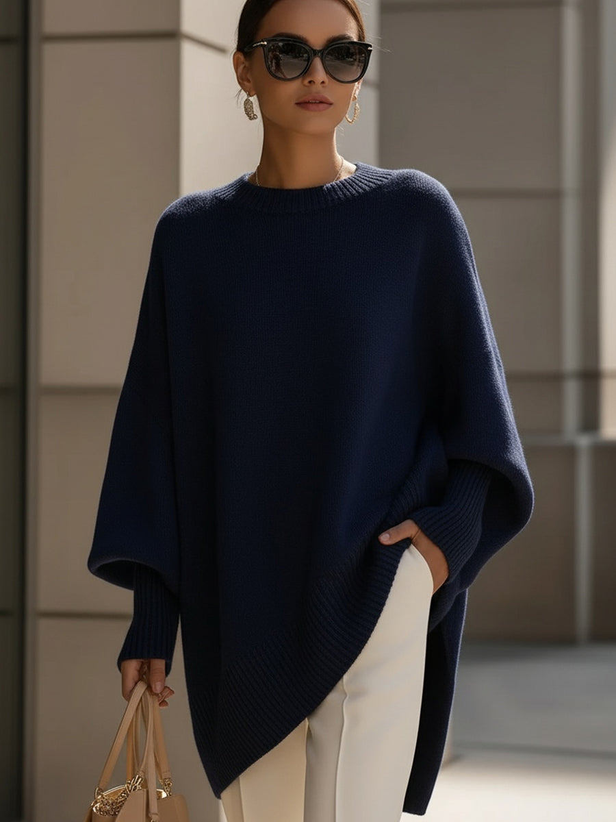 Chic Jersey Top with Asymmetrical Hemline