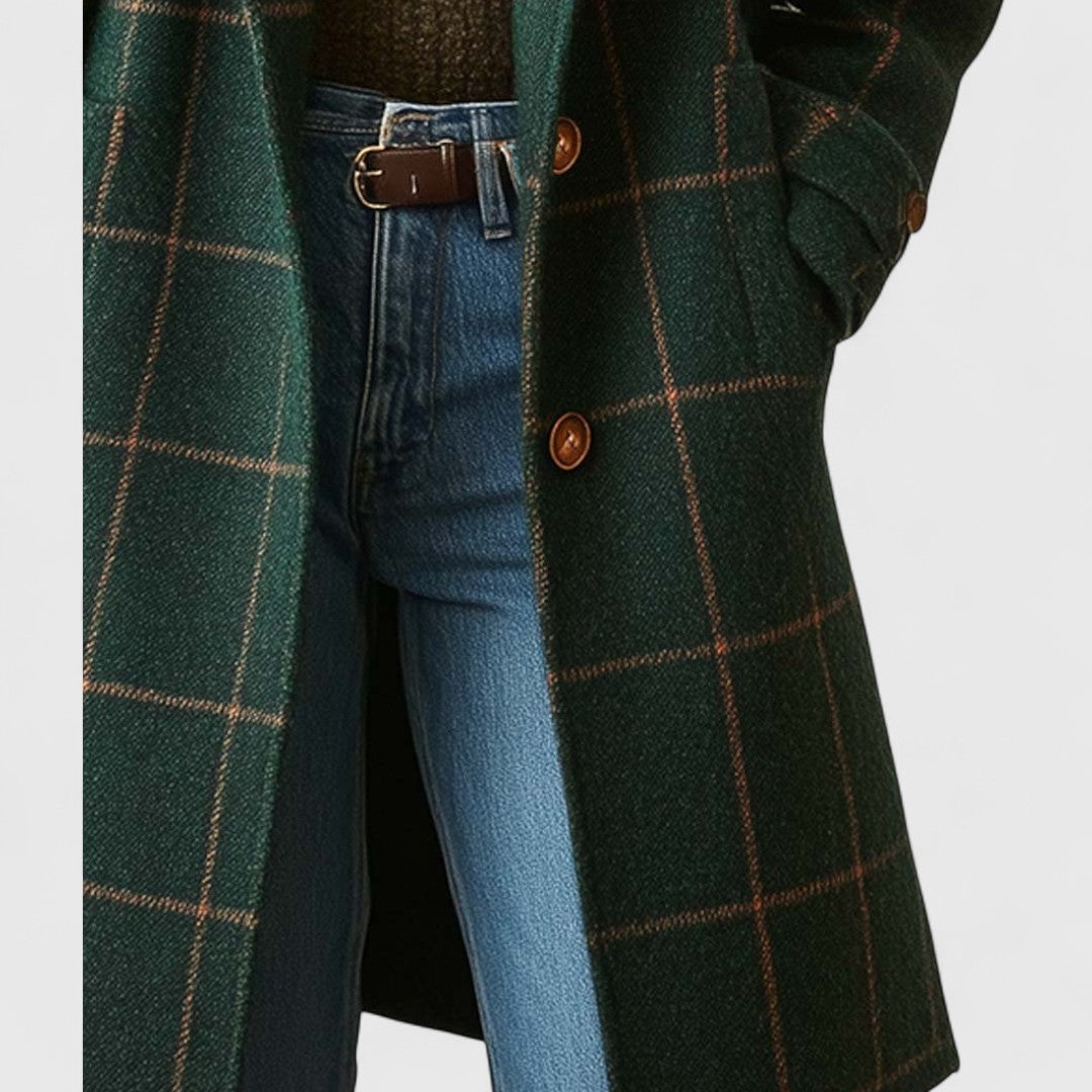 Plaid Women's Fall Coat
