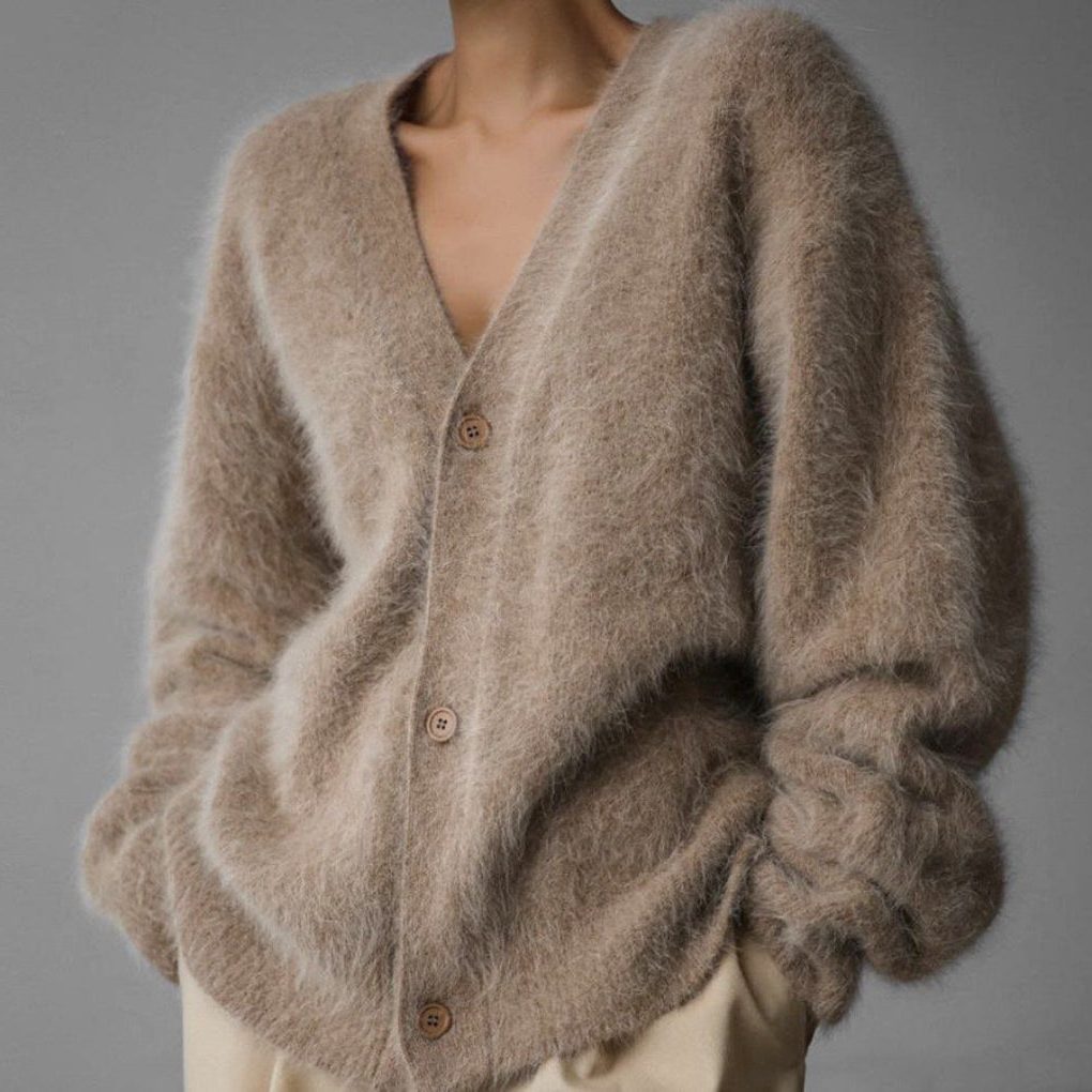 Womens' Button-Up Mohair Vest