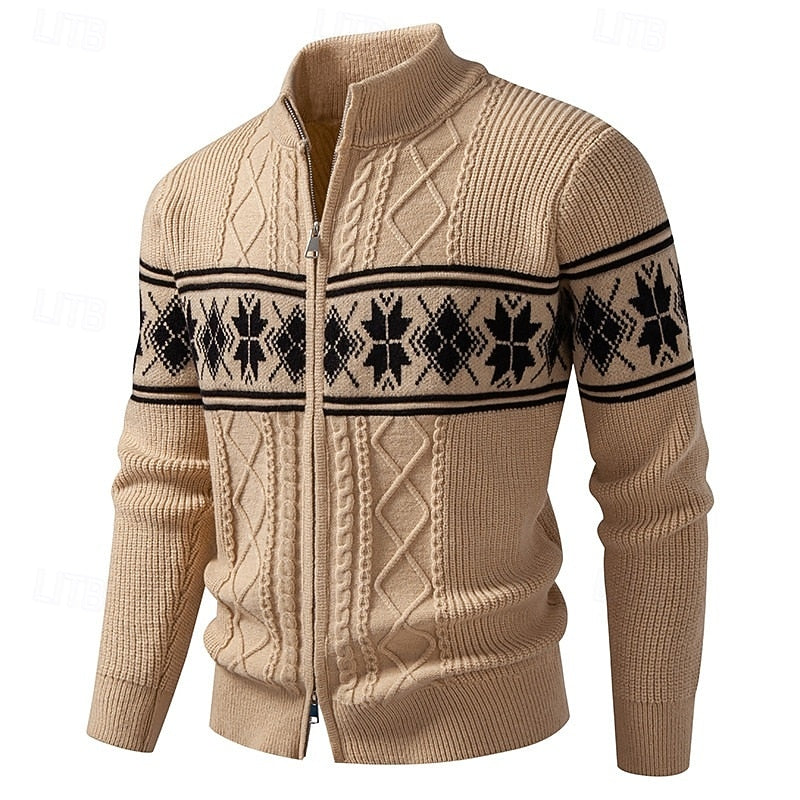 Marlon | Nordic-Inspired Zip-Up Knit Cardigan