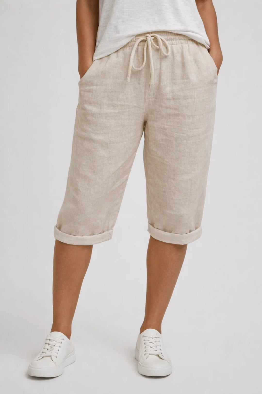 Ladies' Shorts Wide Fit Elastic Waist Summer