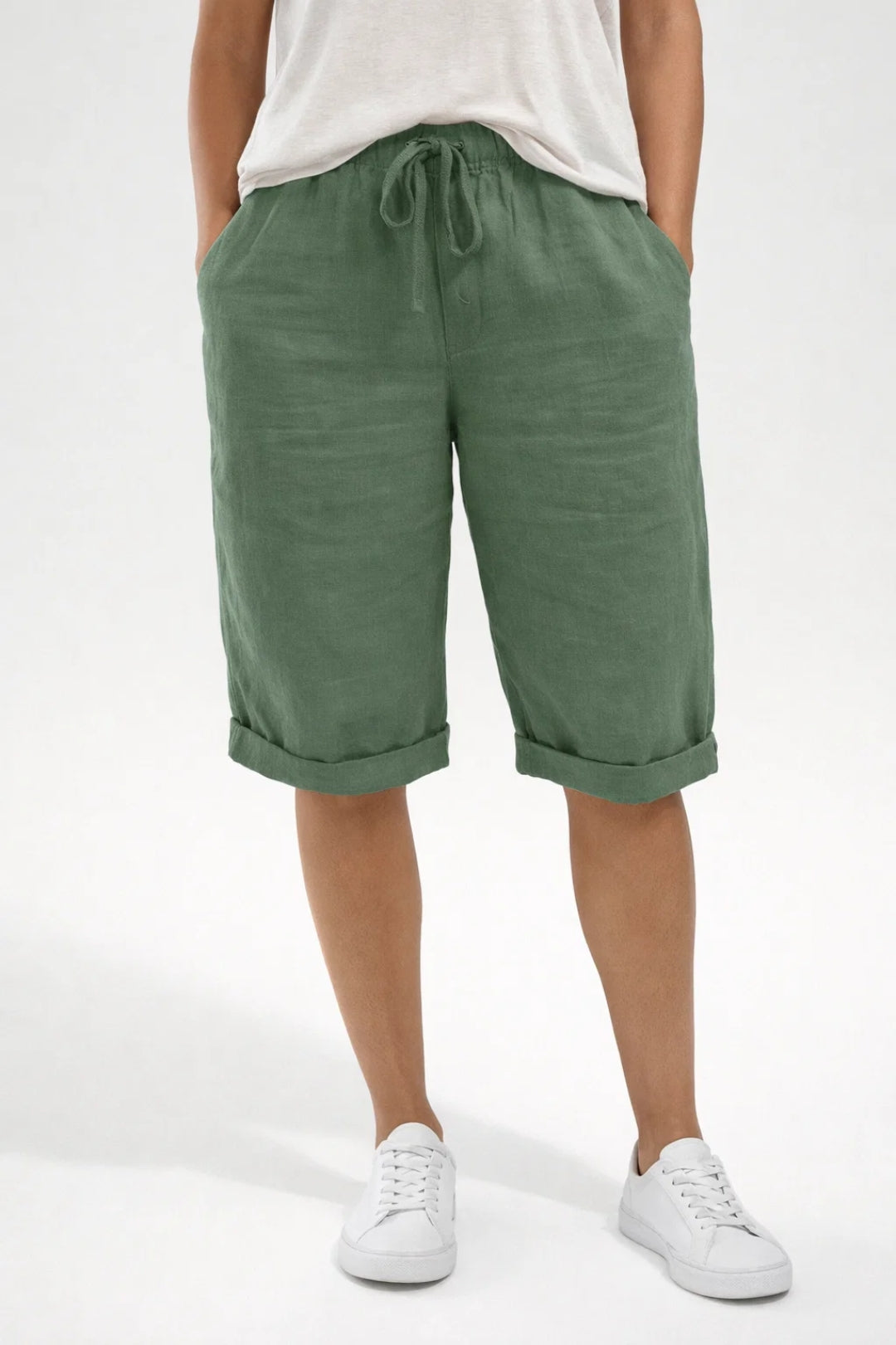 Ladies' Shorts Wide Fit Elastic Waist Summer