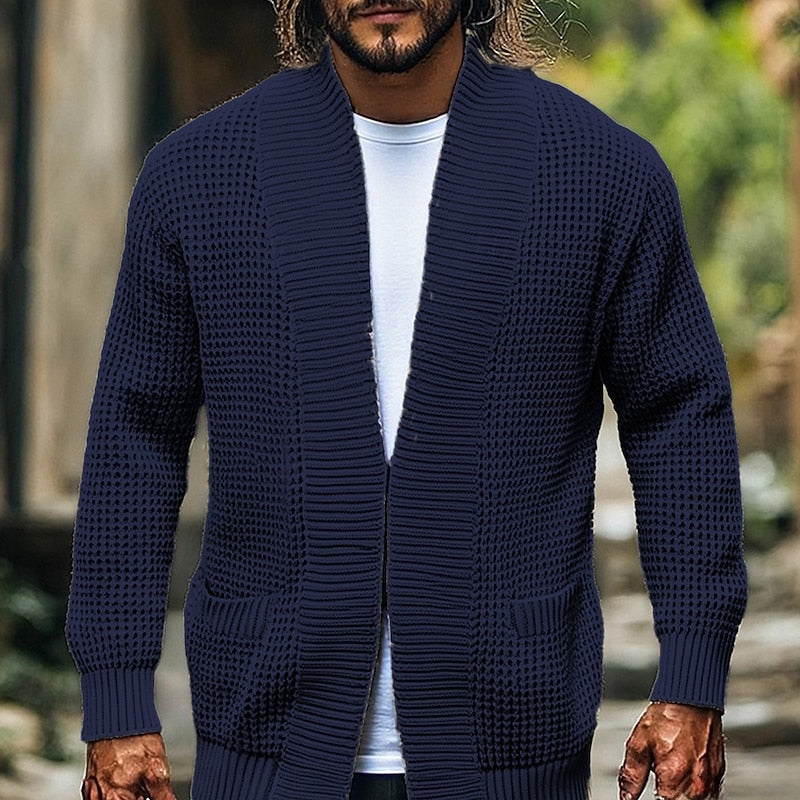 Callahan | Textured Open-Front Sweater Cardigan