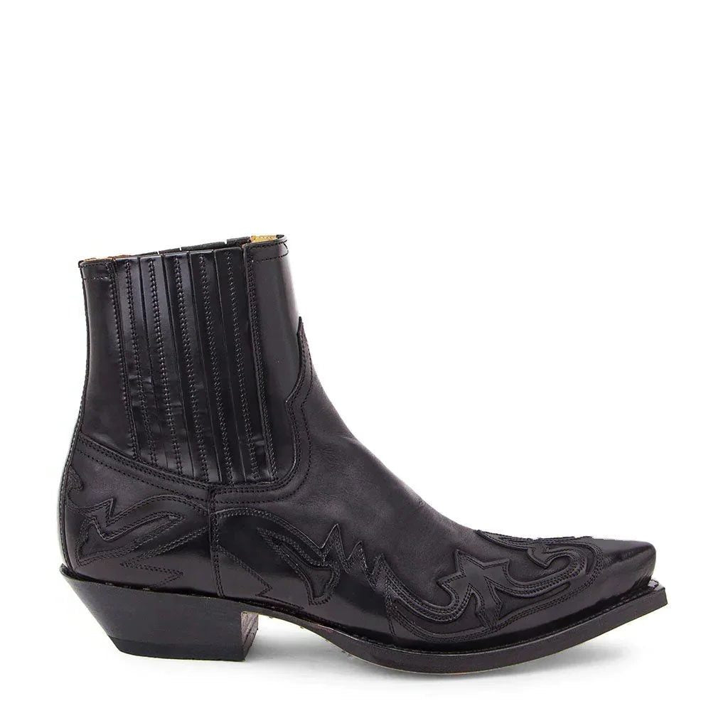 Men's Pointed Toe Leather Cowboy Boots