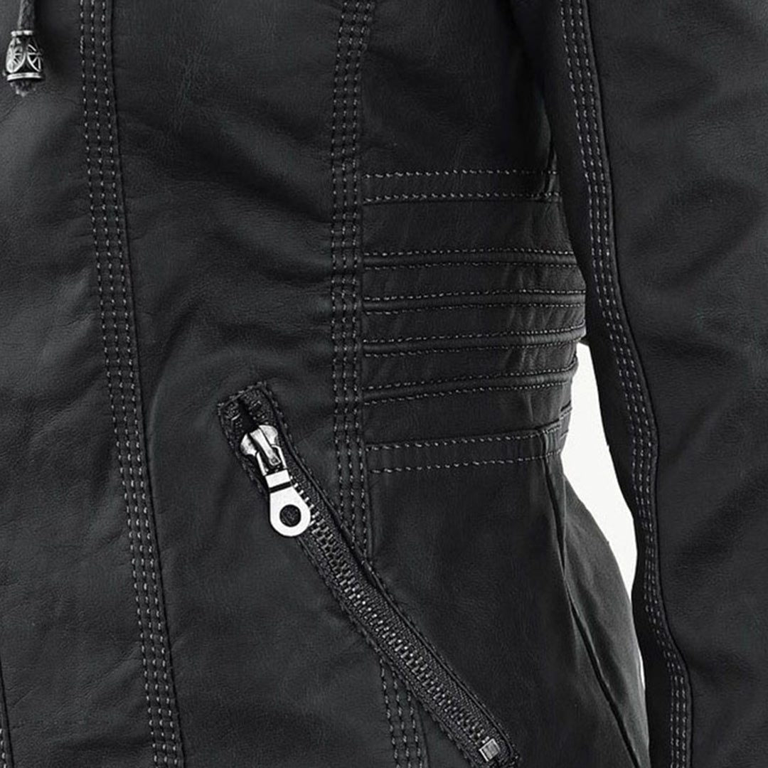 Women's Hooded Jacket with Zipper