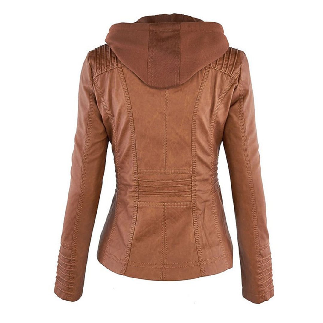 Women's Hooded Jacket with Zipper