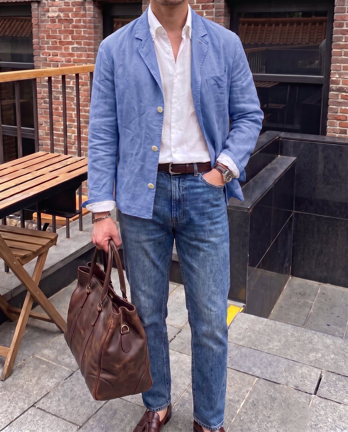 Linen Blazer for Men with Lightweight and Comfort