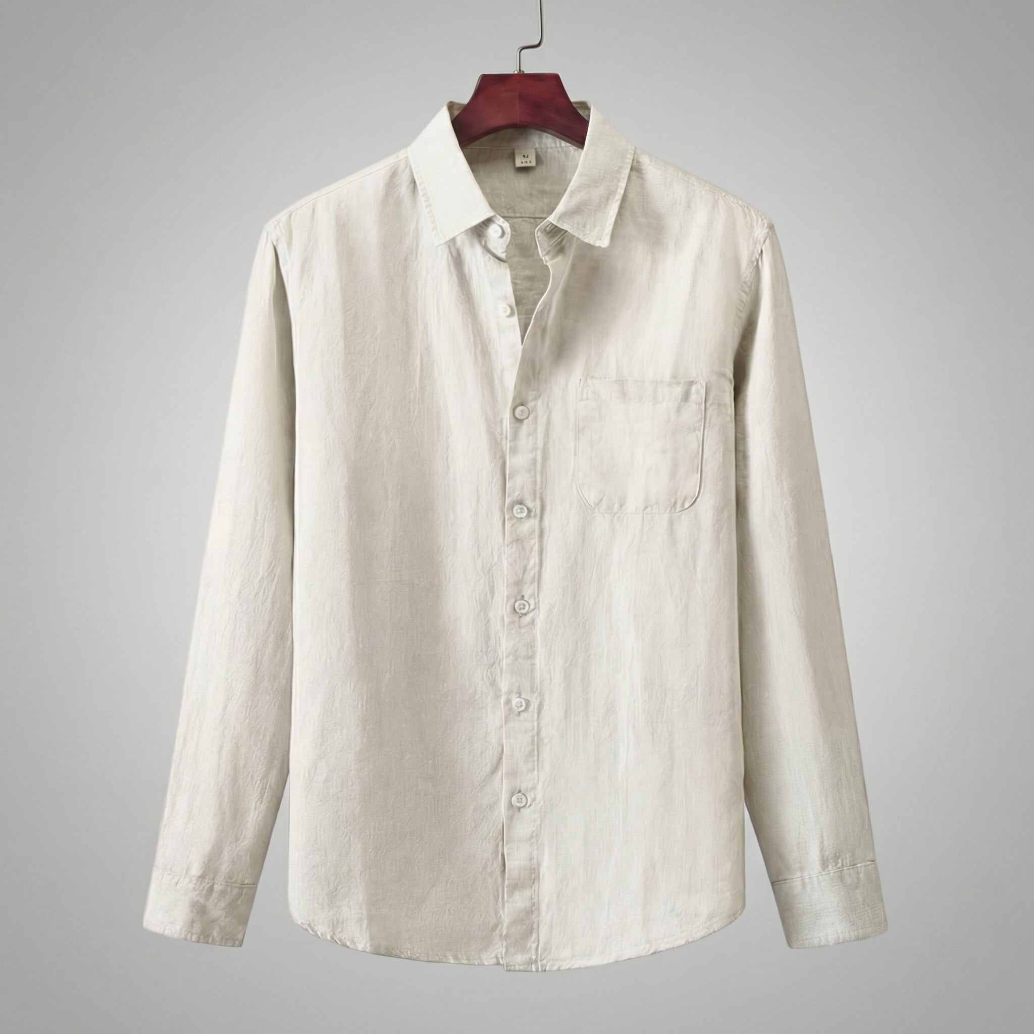 Linen Shirt for Men Long Sleeves Casual