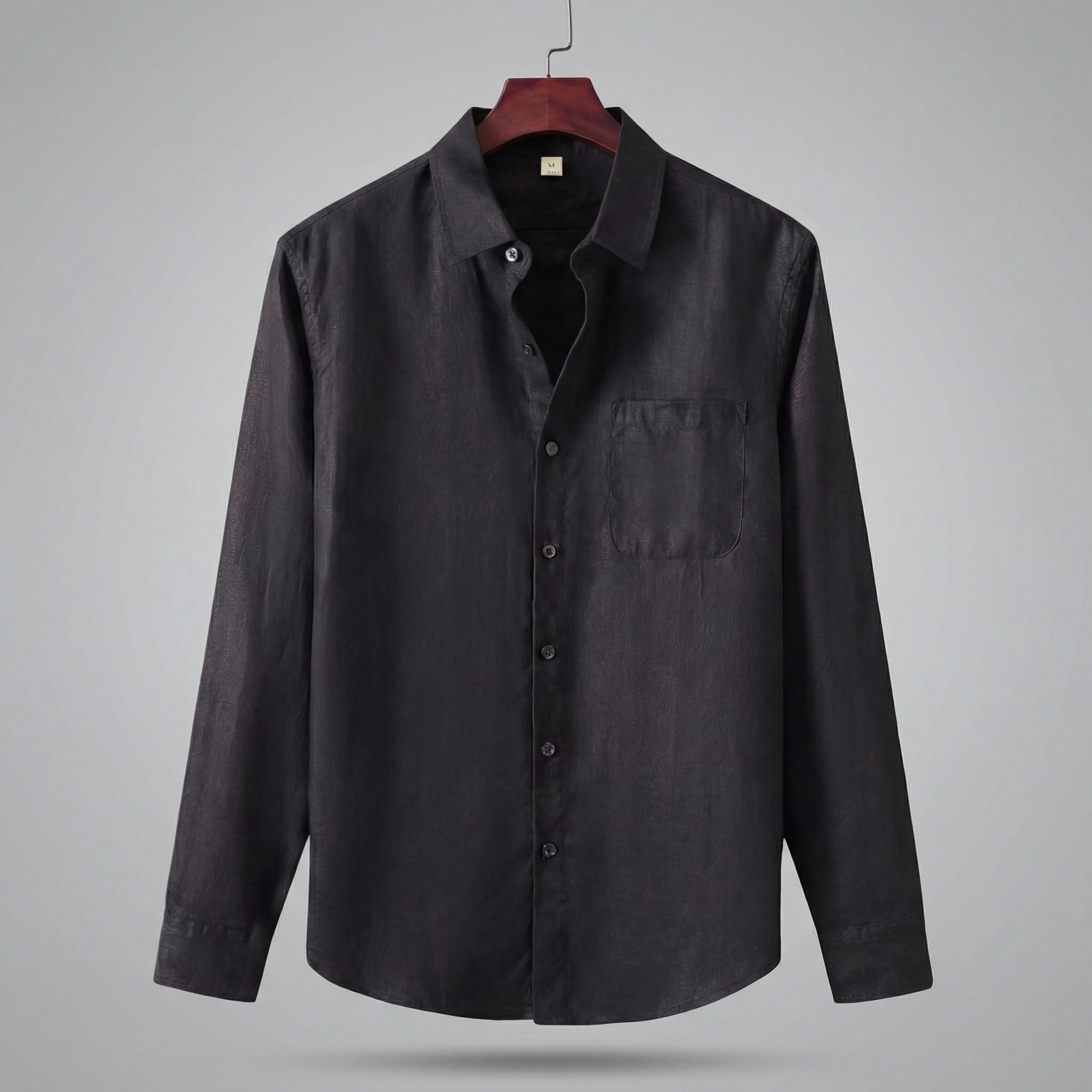 Linen Shirt for Men Long Sleeves Casual