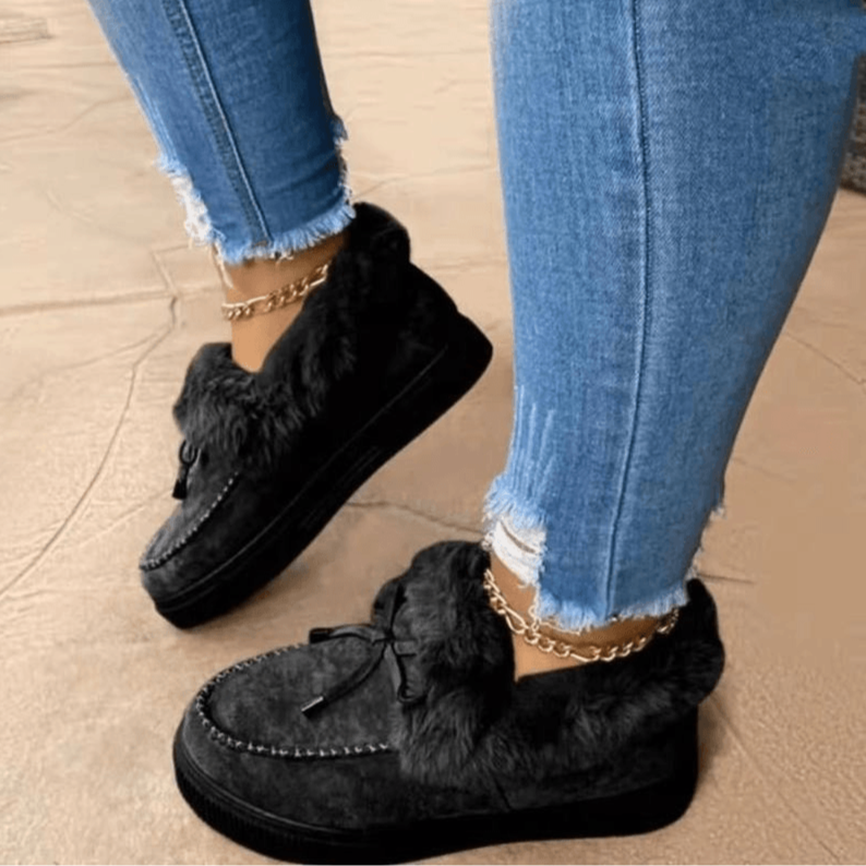 Ladies' Slippers with Faux Fur Lining | Warm, Soft and Stylish