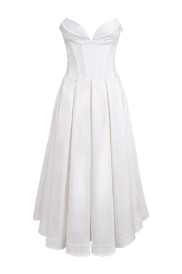 Maxi Jurk Dames Figuurvolgend Open Rug Zomer