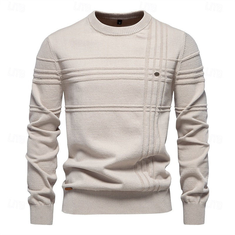 Hamish | Textured Crew Neck Sweater