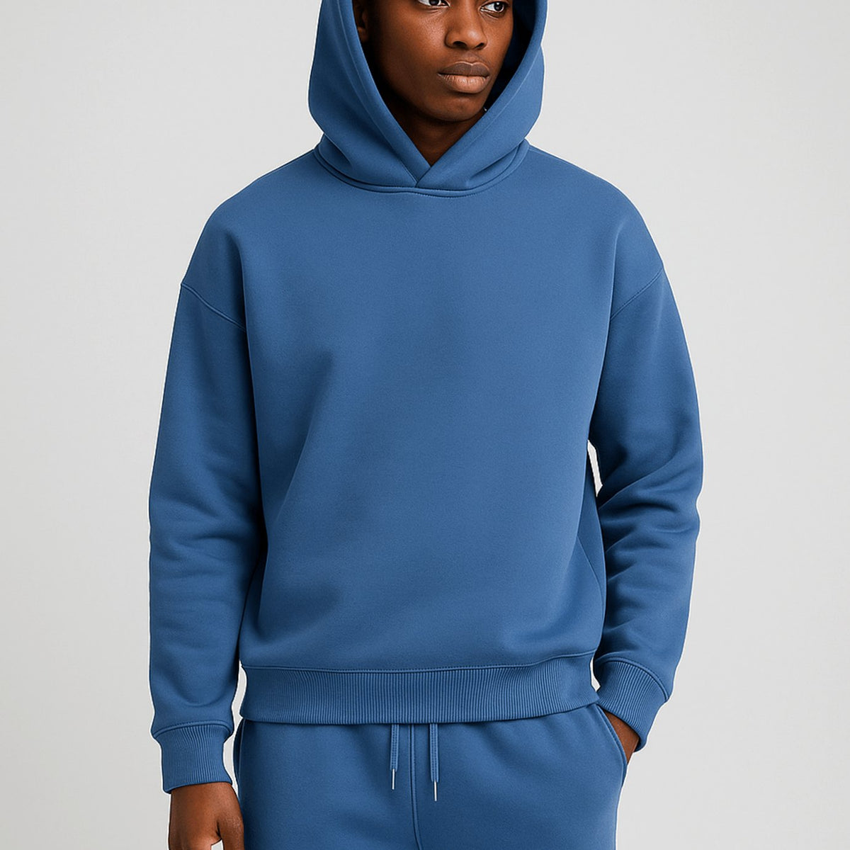Men's Cozy Oversized Fleece Hoodie and Jogger Set