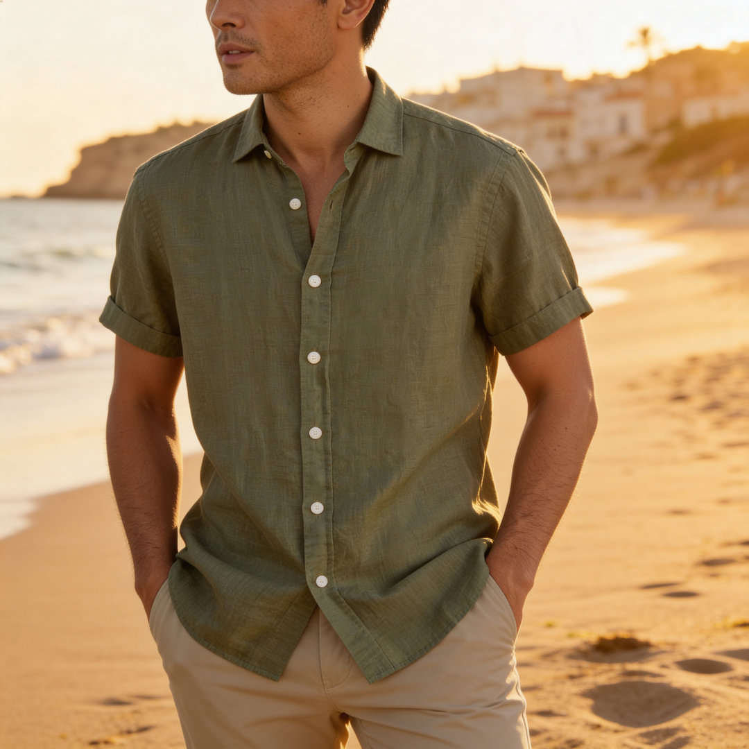 Men's Short Sleeve Summer Shirt Casual Lightweight