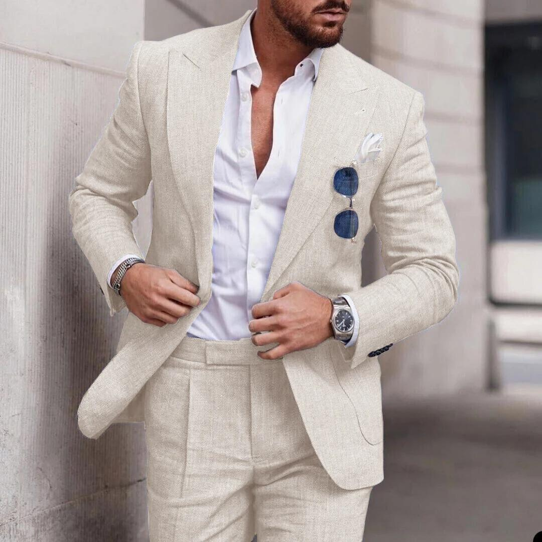 Men's Two-Piece Beach Wedding Attire