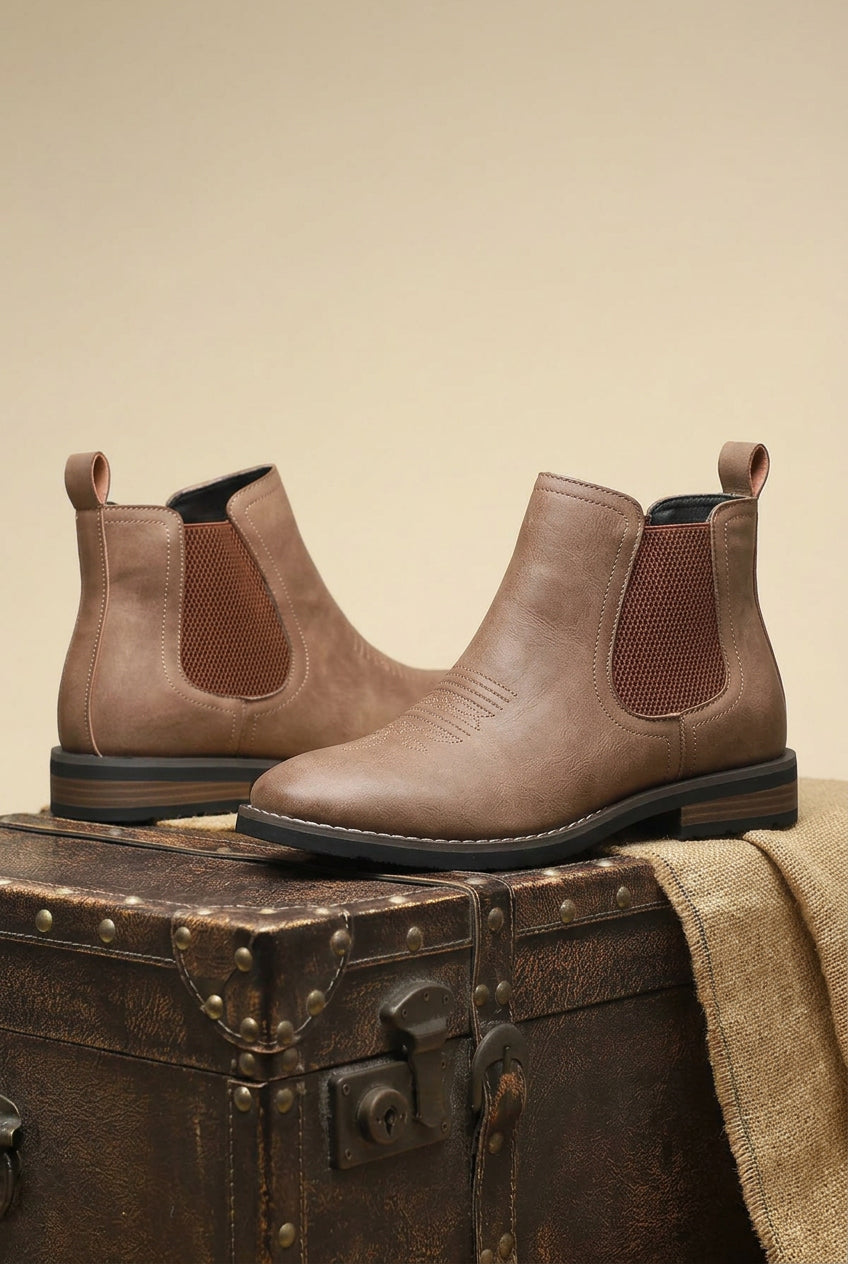 Ankle Boots with Chelsea Slip-On Design