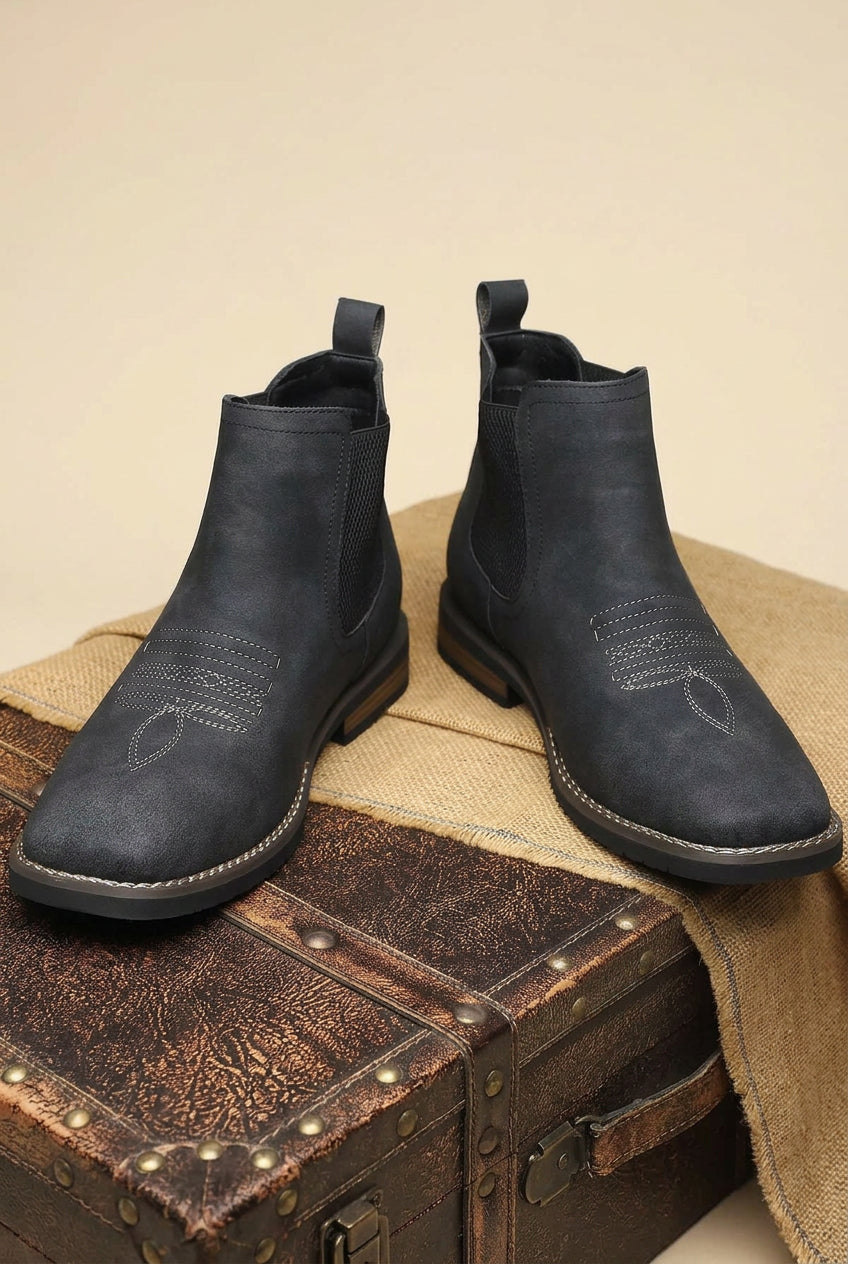 Ankle Boots with Chelsea Slip-On Design
