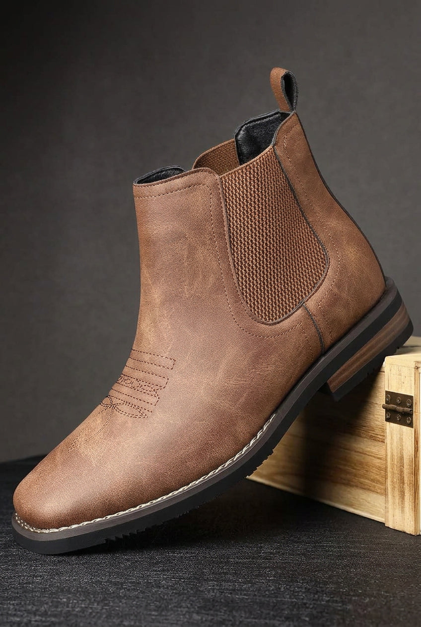 Ankle Boots with Chelsea Slip-On Design