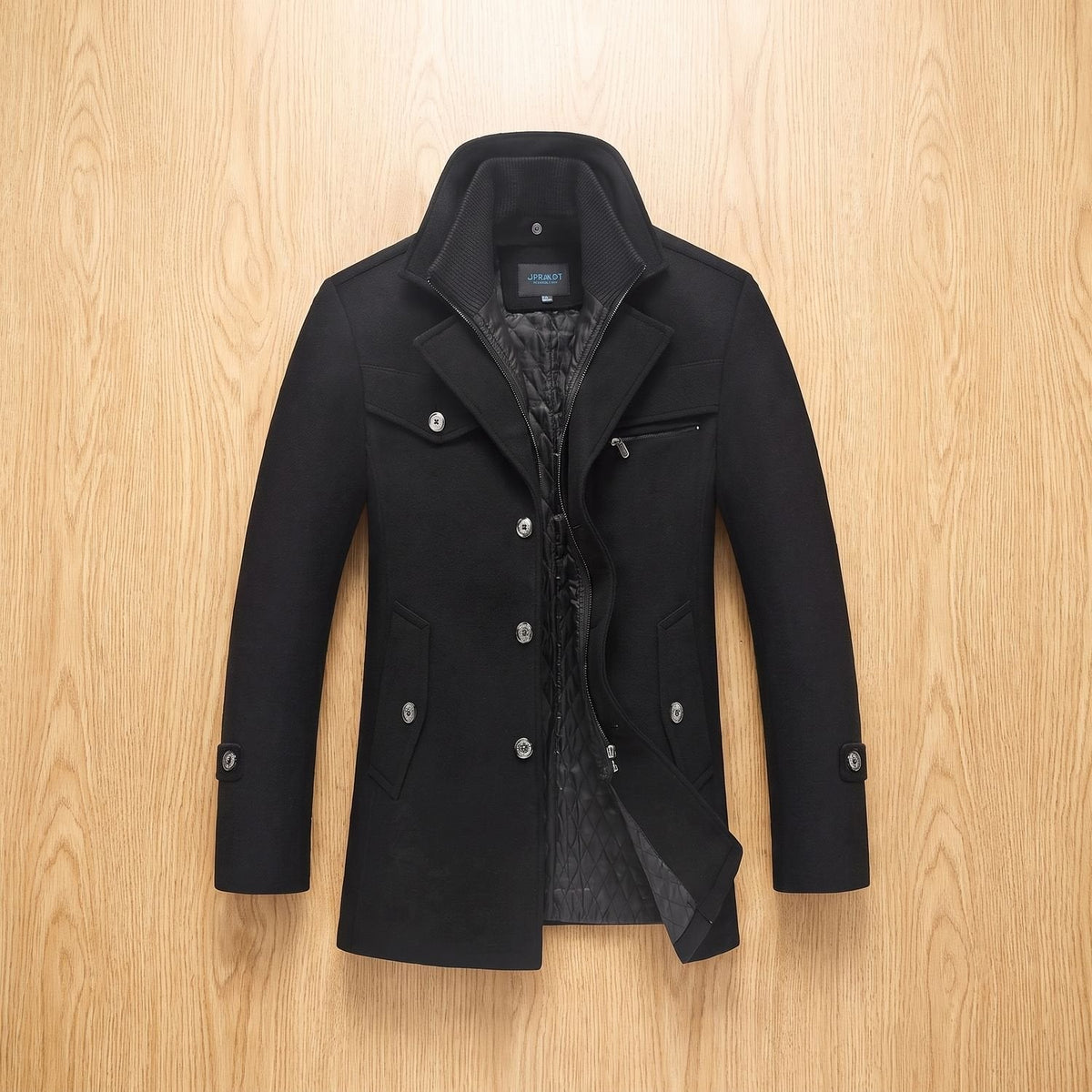 Jackson | Men's Insulated Winter Coat with Wool-Blend Button Front
