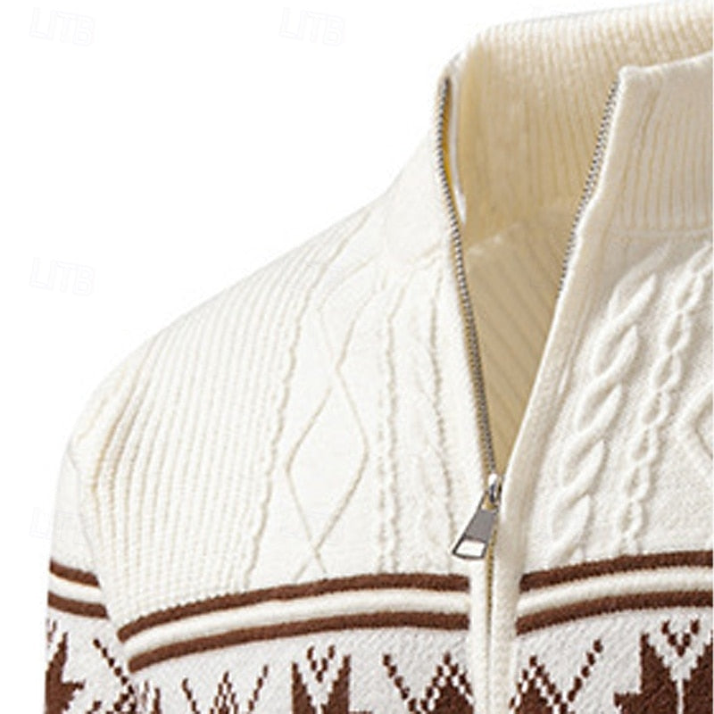 Marlon | Nordic-Inspired Zip-Up Knit Cardigan