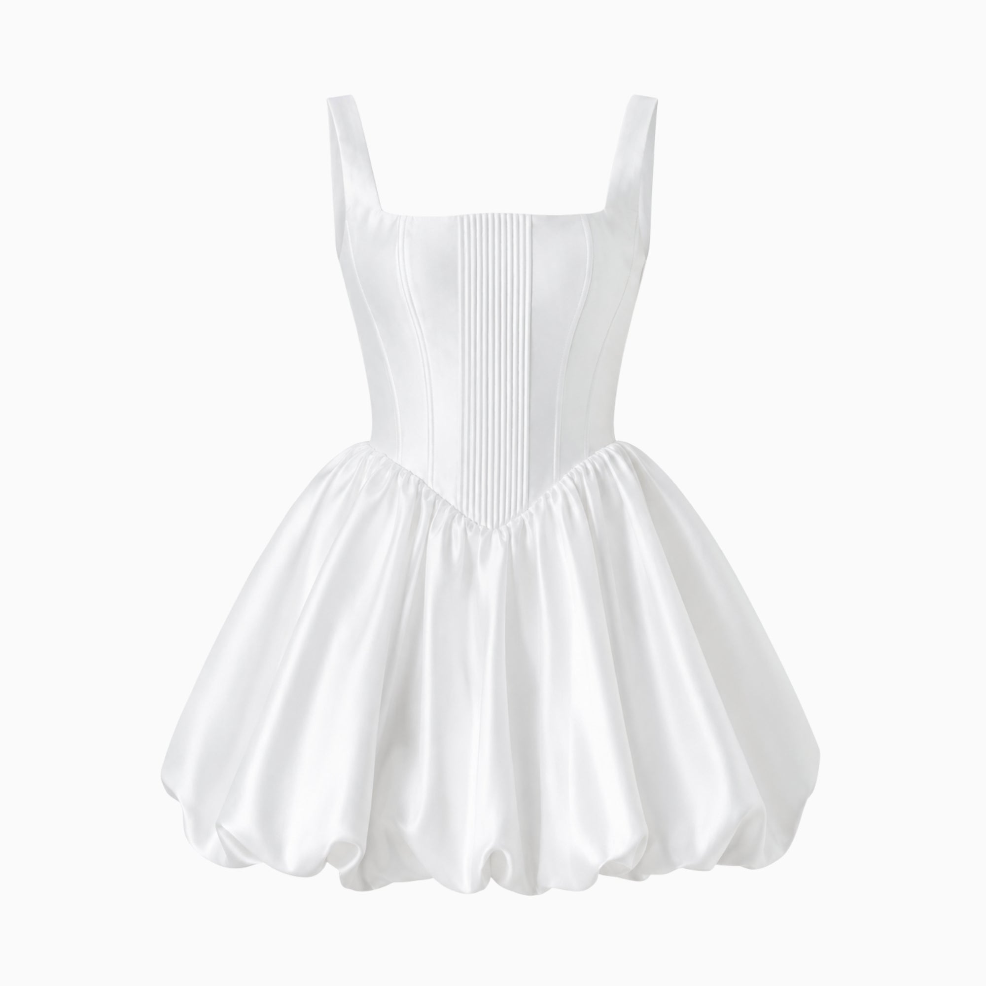 Mini Dress Ladies Corset White Casual