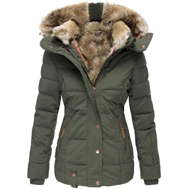 Long Winter Coat for Women with Hood