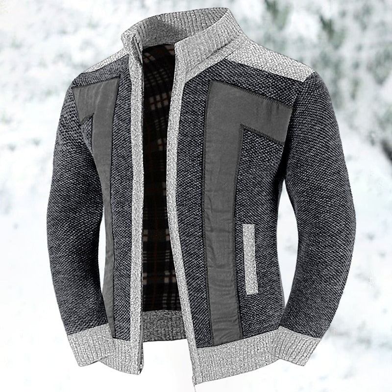 Bryson | Textured Zip-Up Cardigan