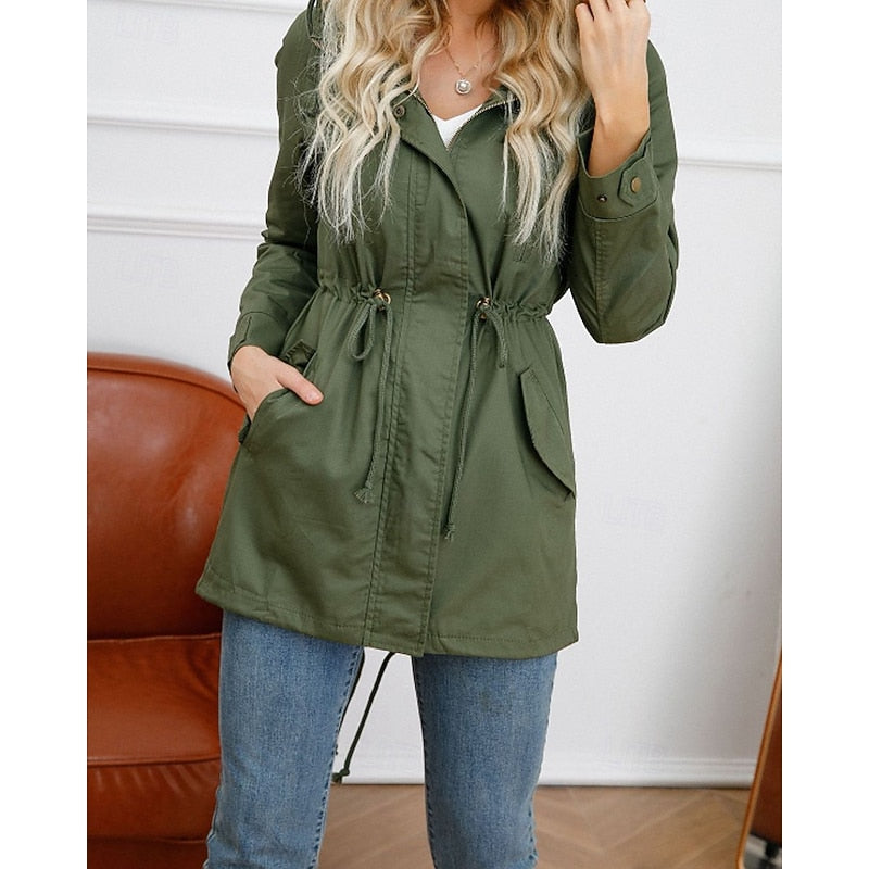 Matilda | Longline Utility Coat with Hood