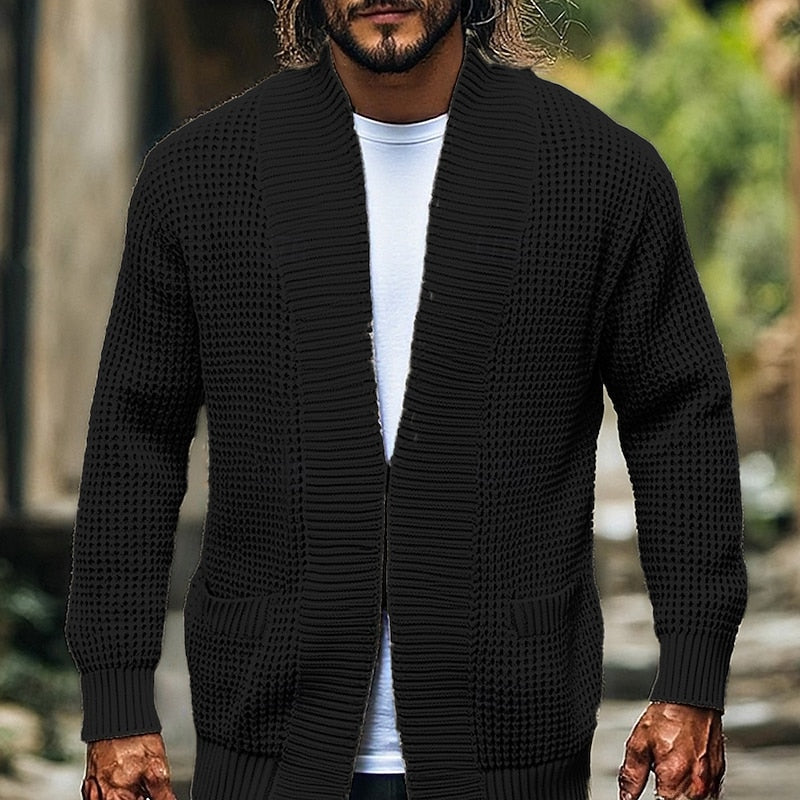 Callahan | Textured Open-Front Sweater Cardigan