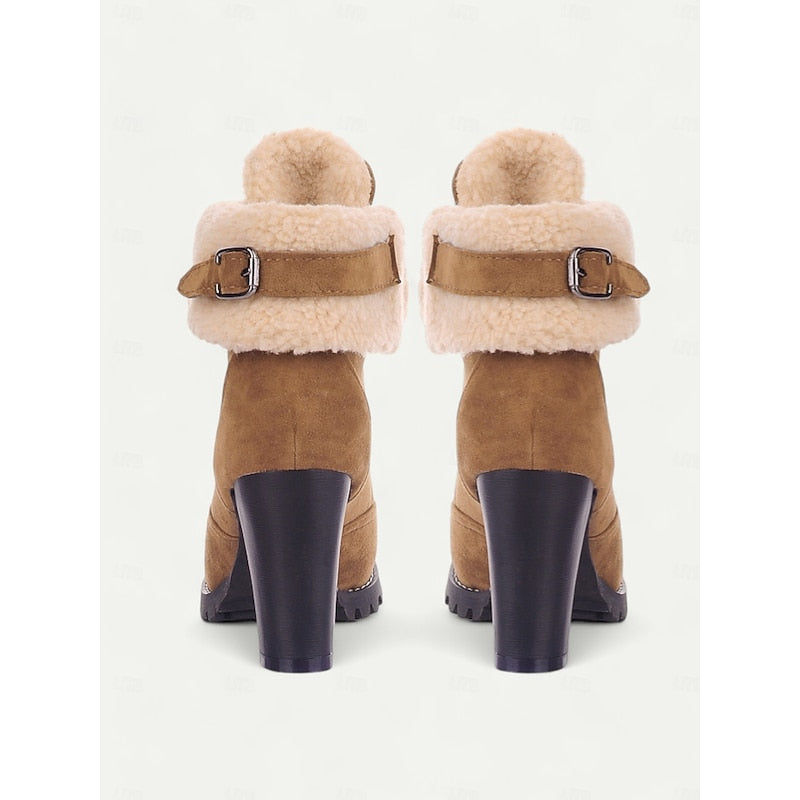 Ramona | Comfortable Lace-Up Heeled Ankle Boots