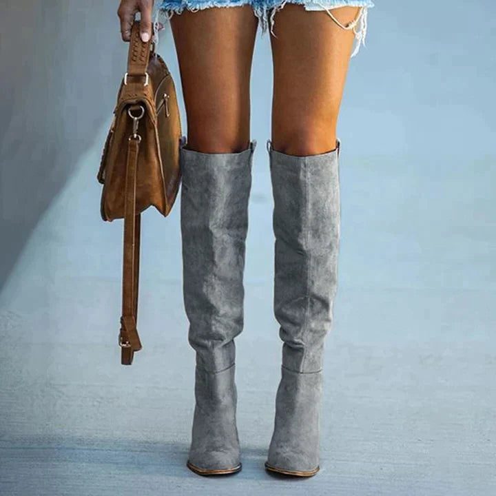 Women's Block Heel Over-the-Knee Boots