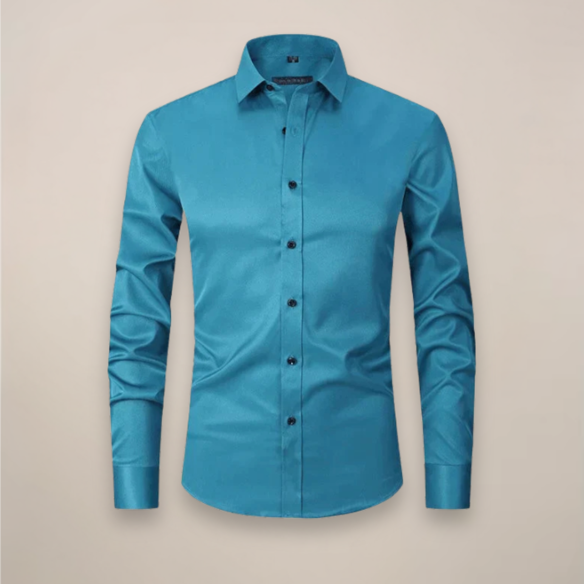 Men's Long Sleeve Shirt Structured Fit Wrinkle-Free