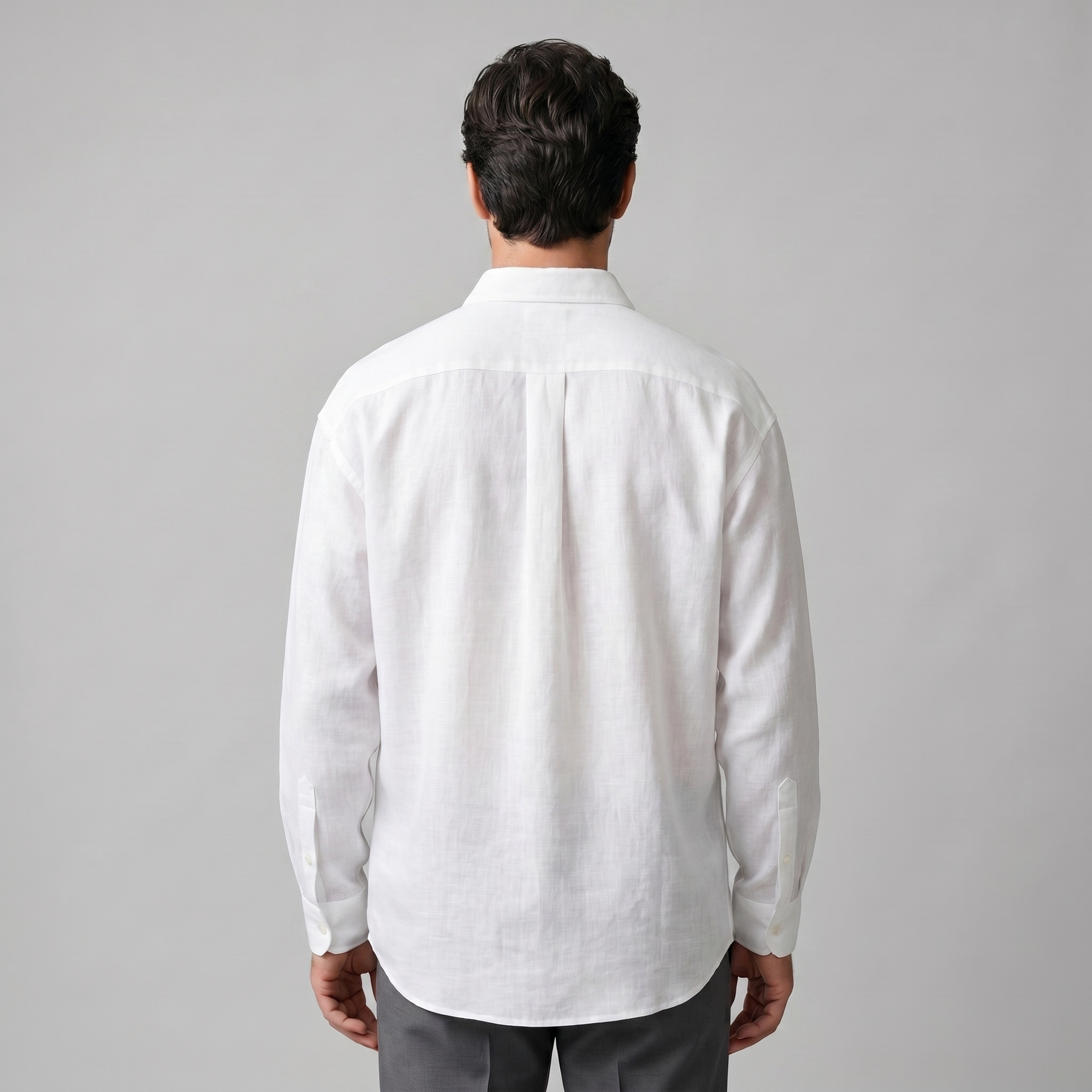 Men's Oversized Long Sleeve Casual Shirt