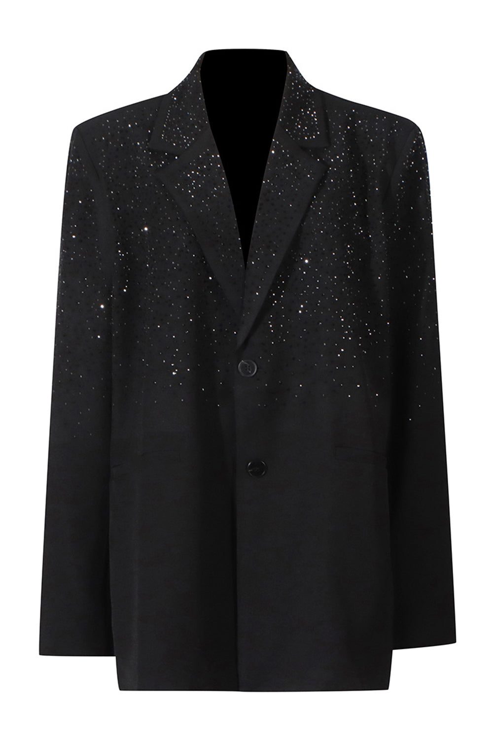 Women’s Oversized Blazer with Dazzling Accents