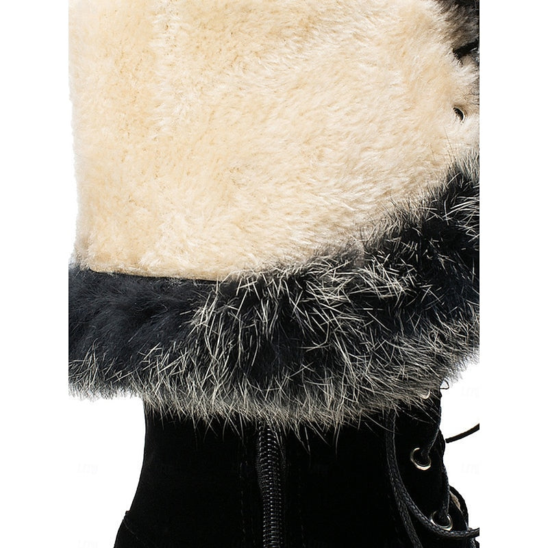 Brenna | Cozy Knee-High Boots with Fur Trim