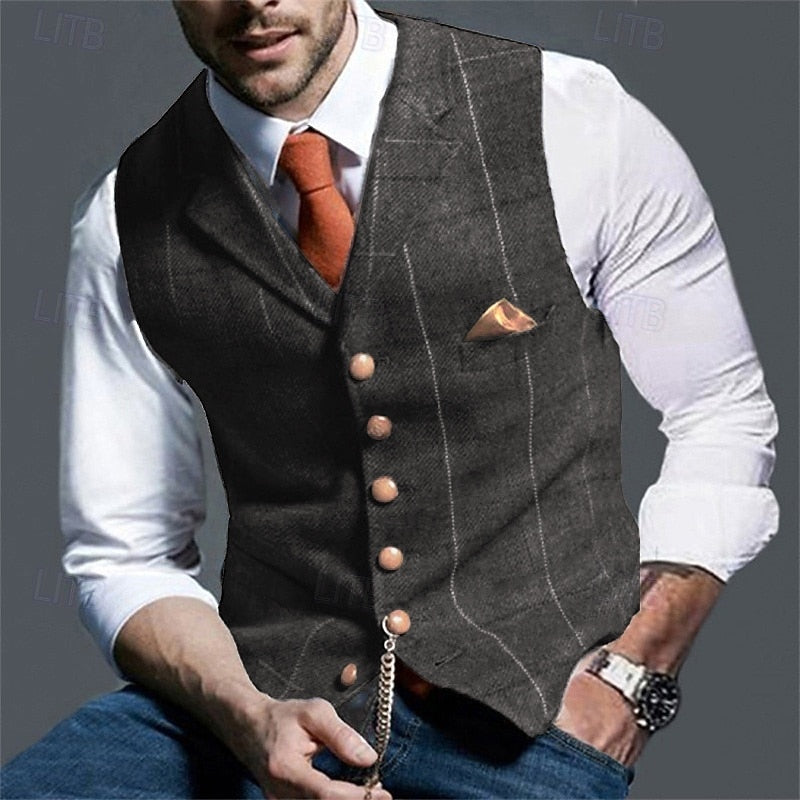 Atticus | Custom-Fit Herringbone Vest
