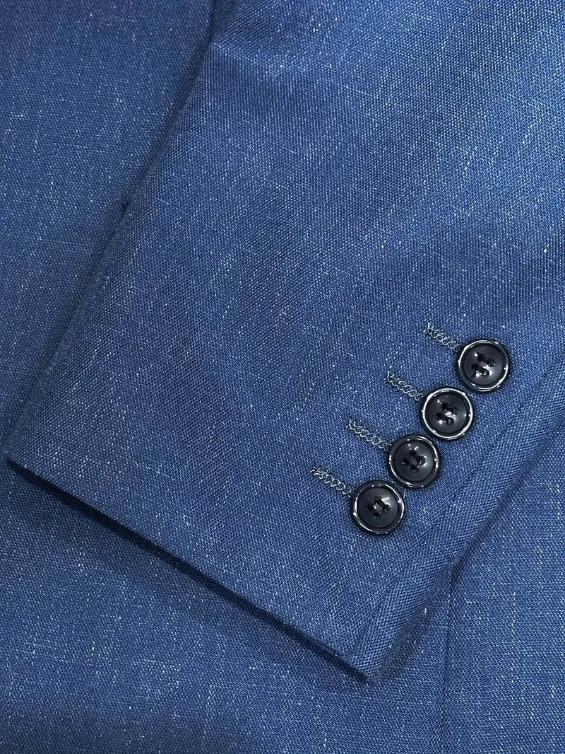 Pak Heren Slim Fit Blazer en Broek Business Bruiloft Zomer
