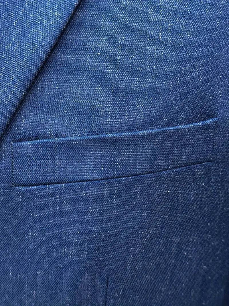 Pak Heren Slim Fit Blazer en Broek Business Bruiloft Zomer