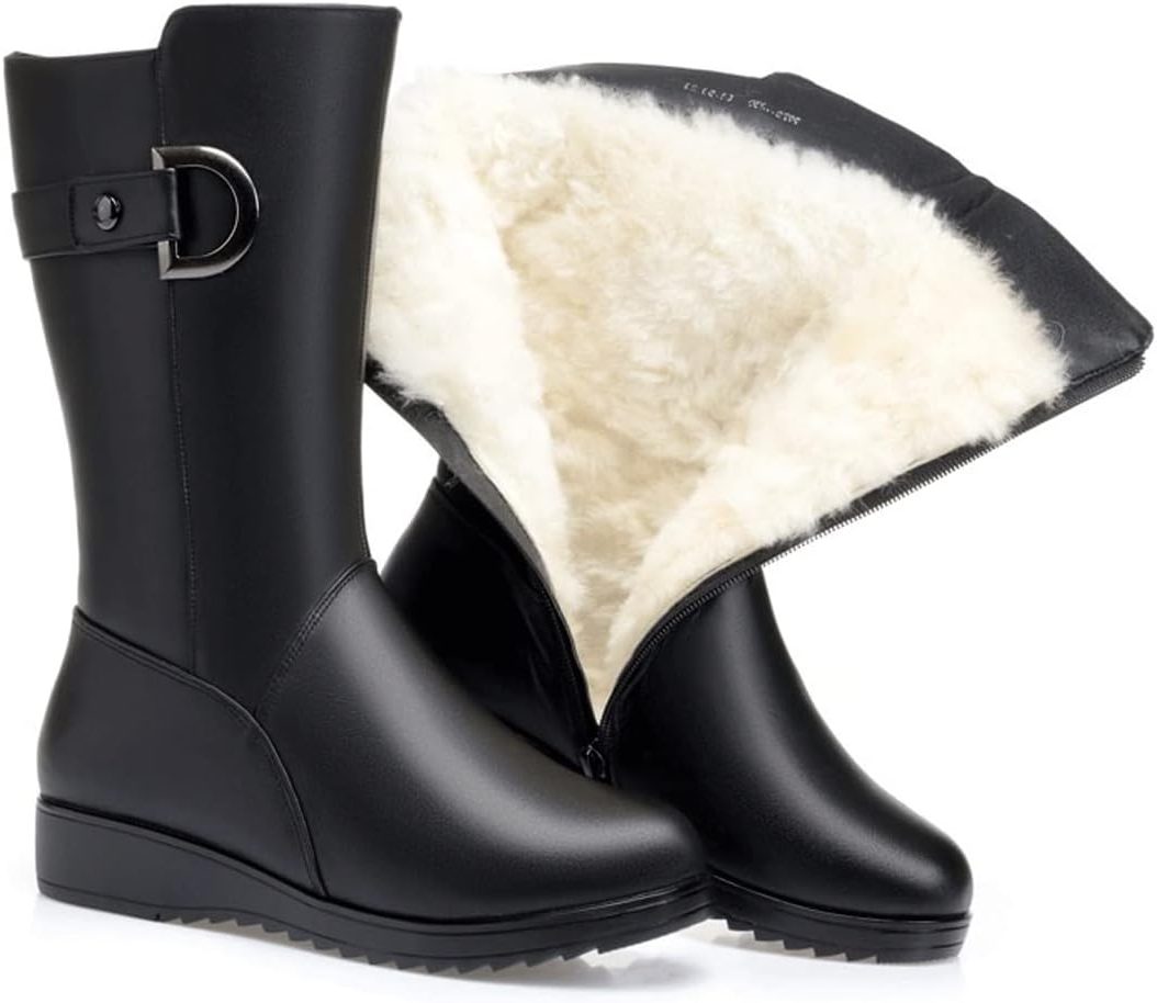 Women's Adjustable Buckle Platform Ankle Boots