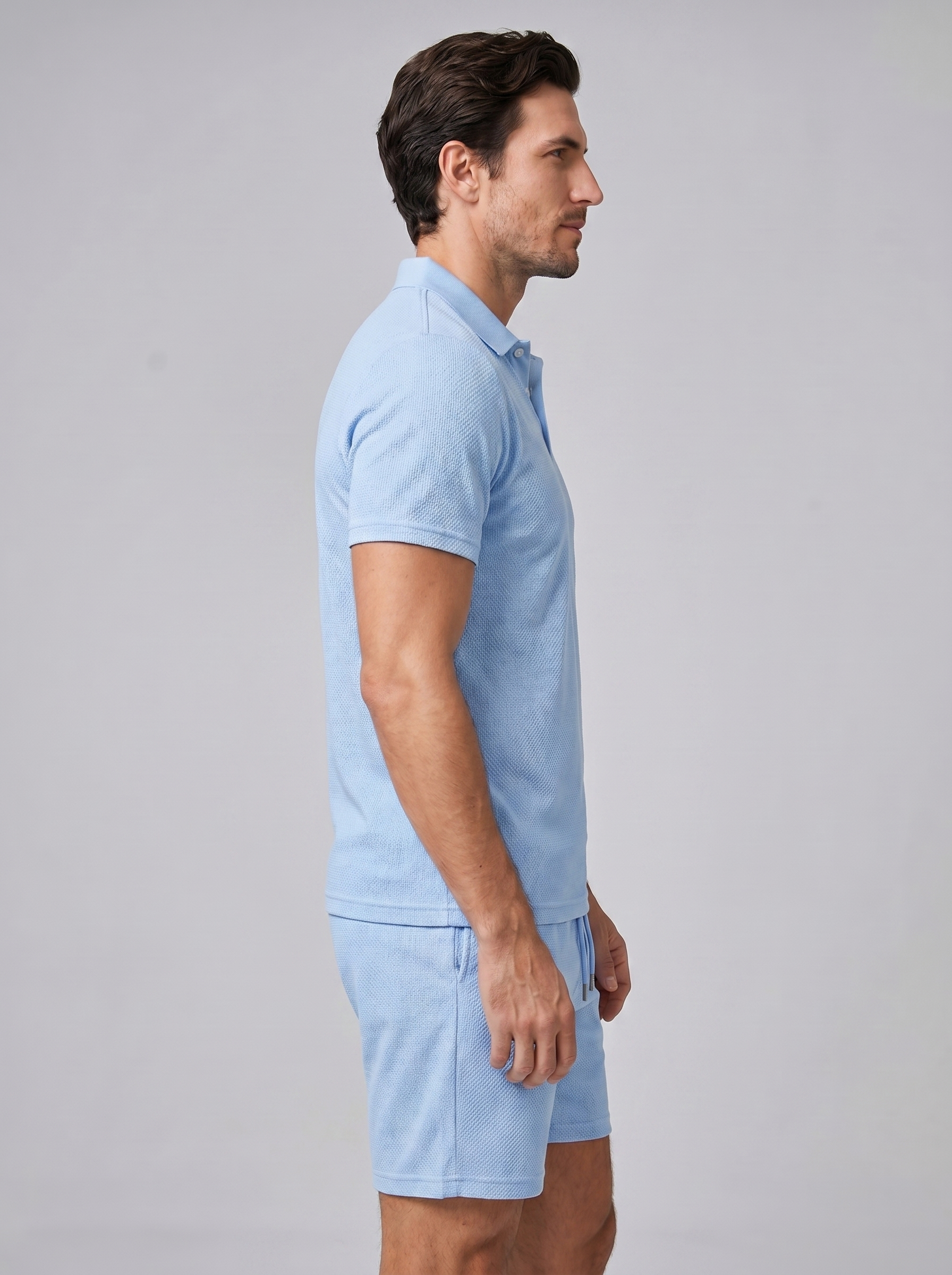 Men's Polo and Shorts Set Summer Casual